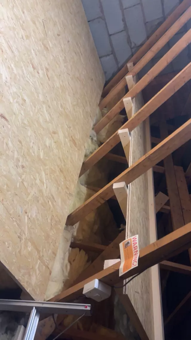 Boarded strip running along the eaves between trusses